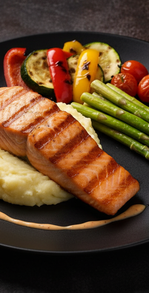 Folkets spessiel grillet laks